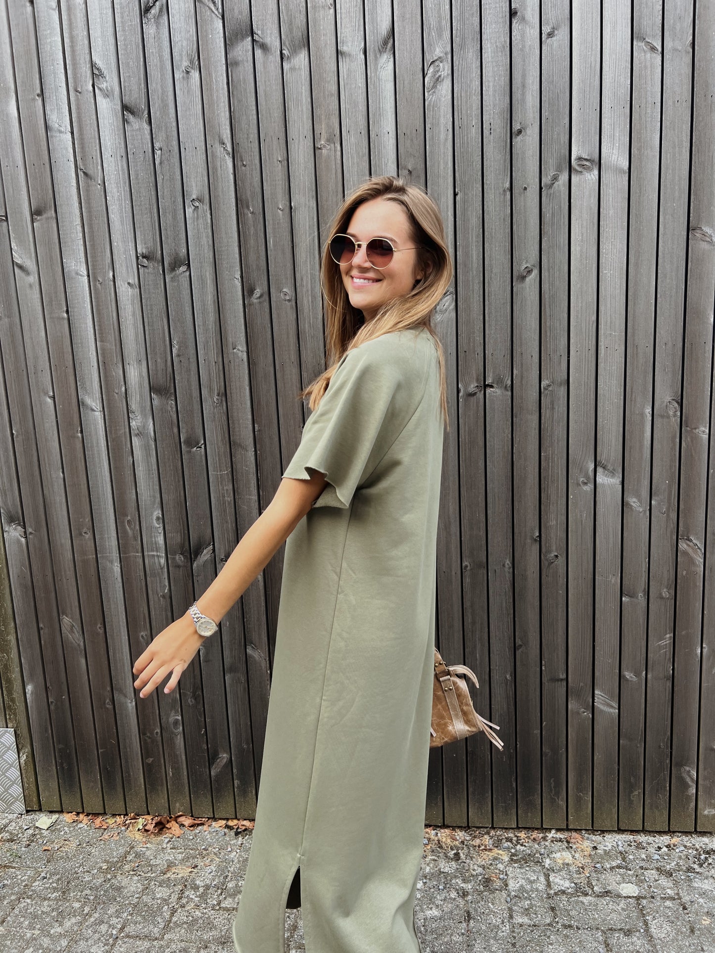Amaryllis dress khaki