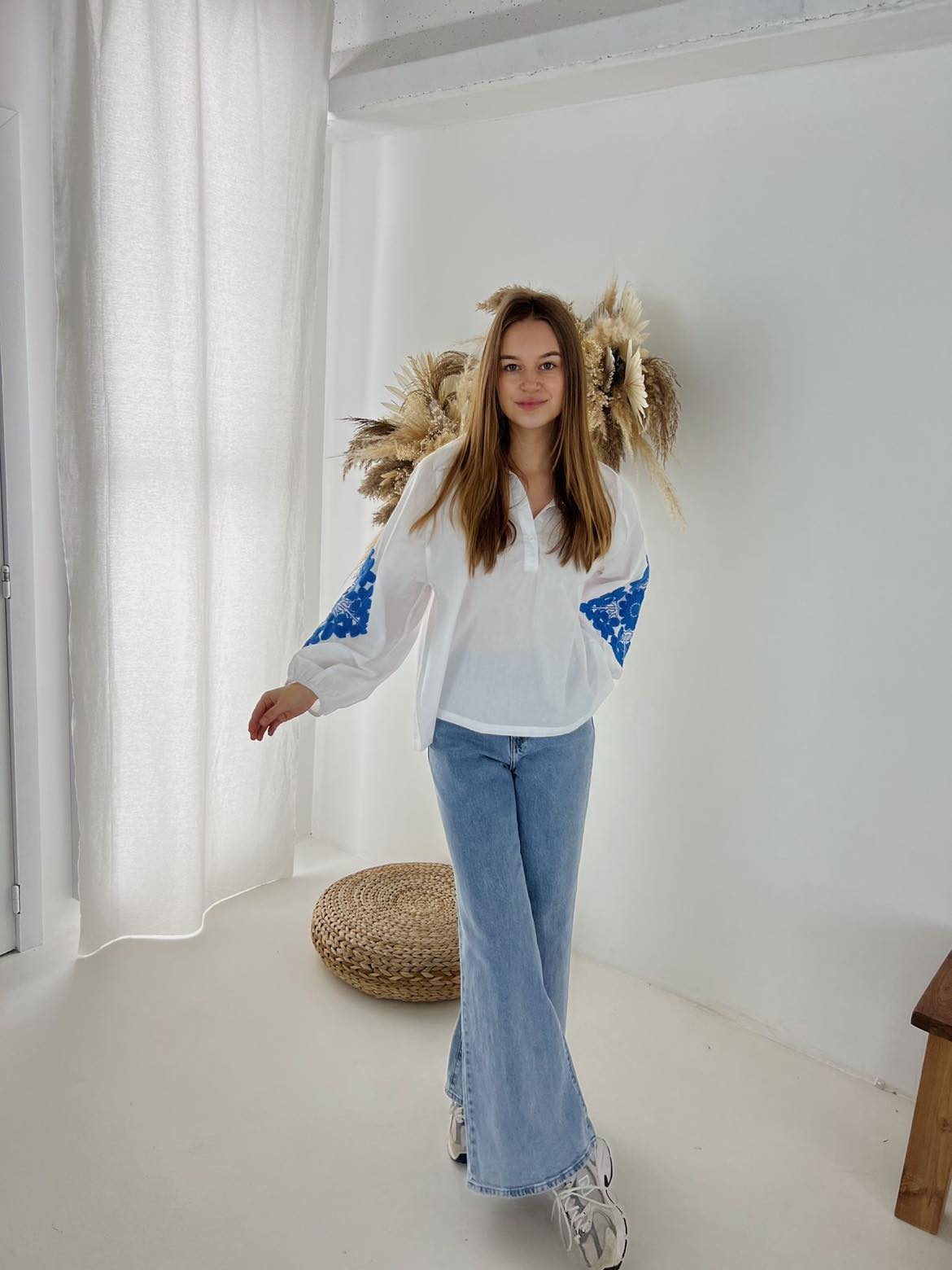 Rochelle blouse blue