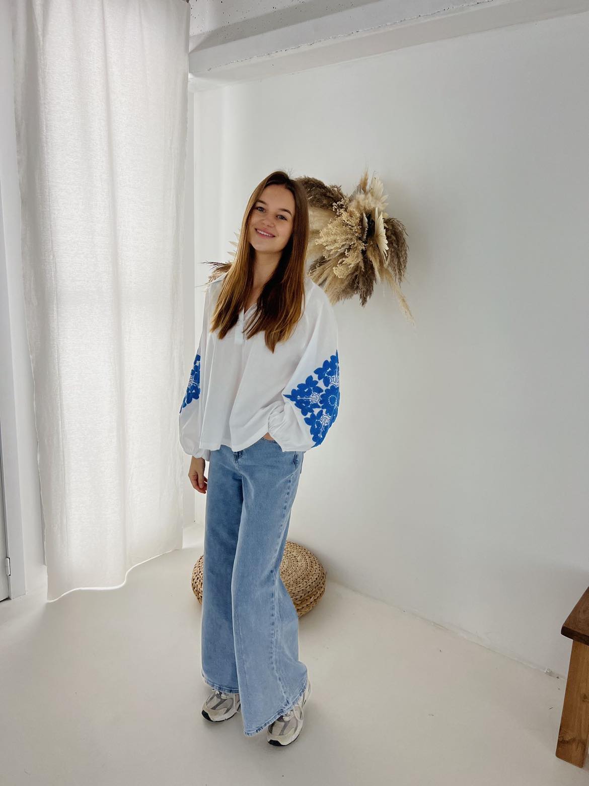 Rochelle blouse blue