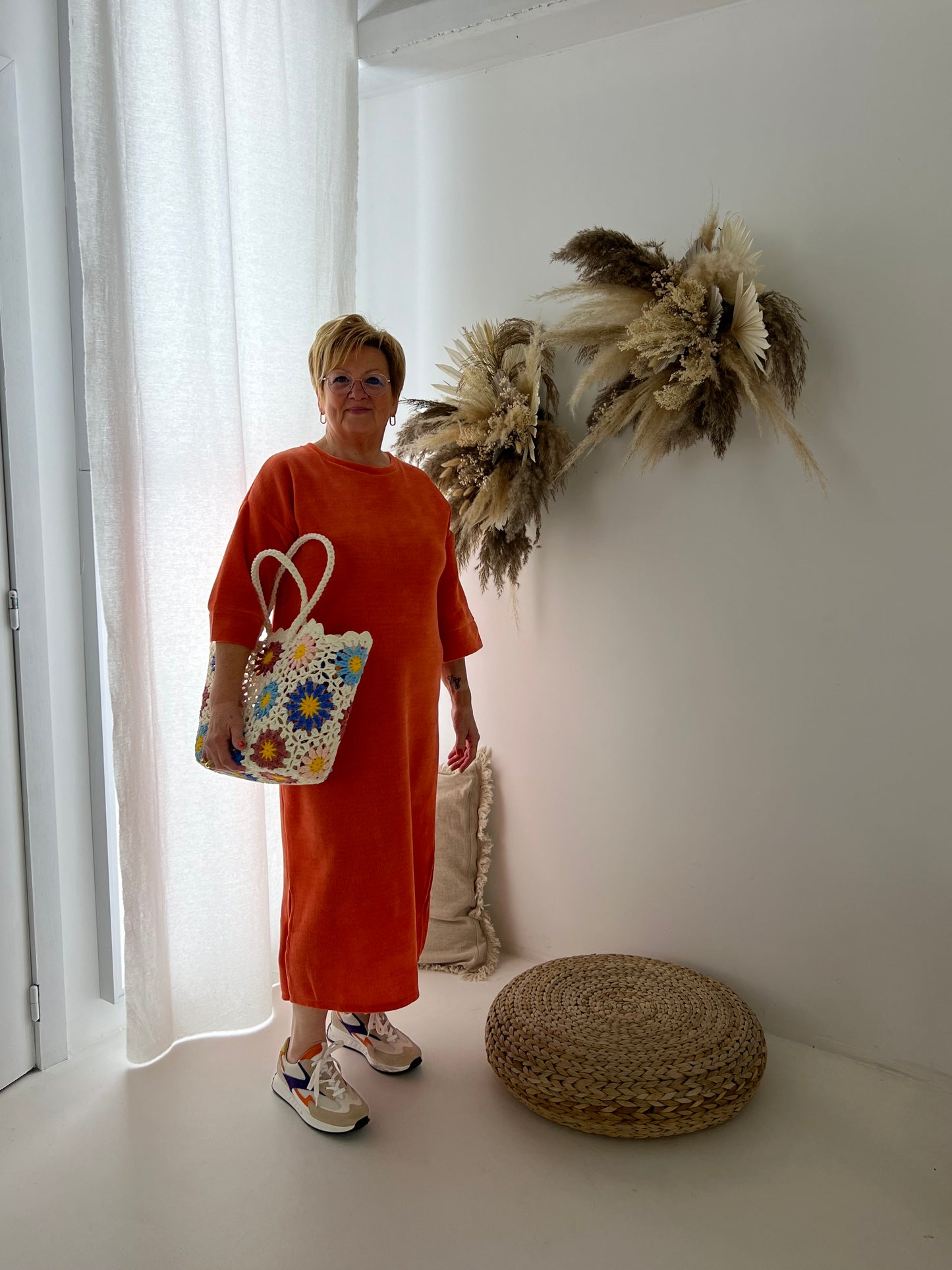 Paige dress oranje