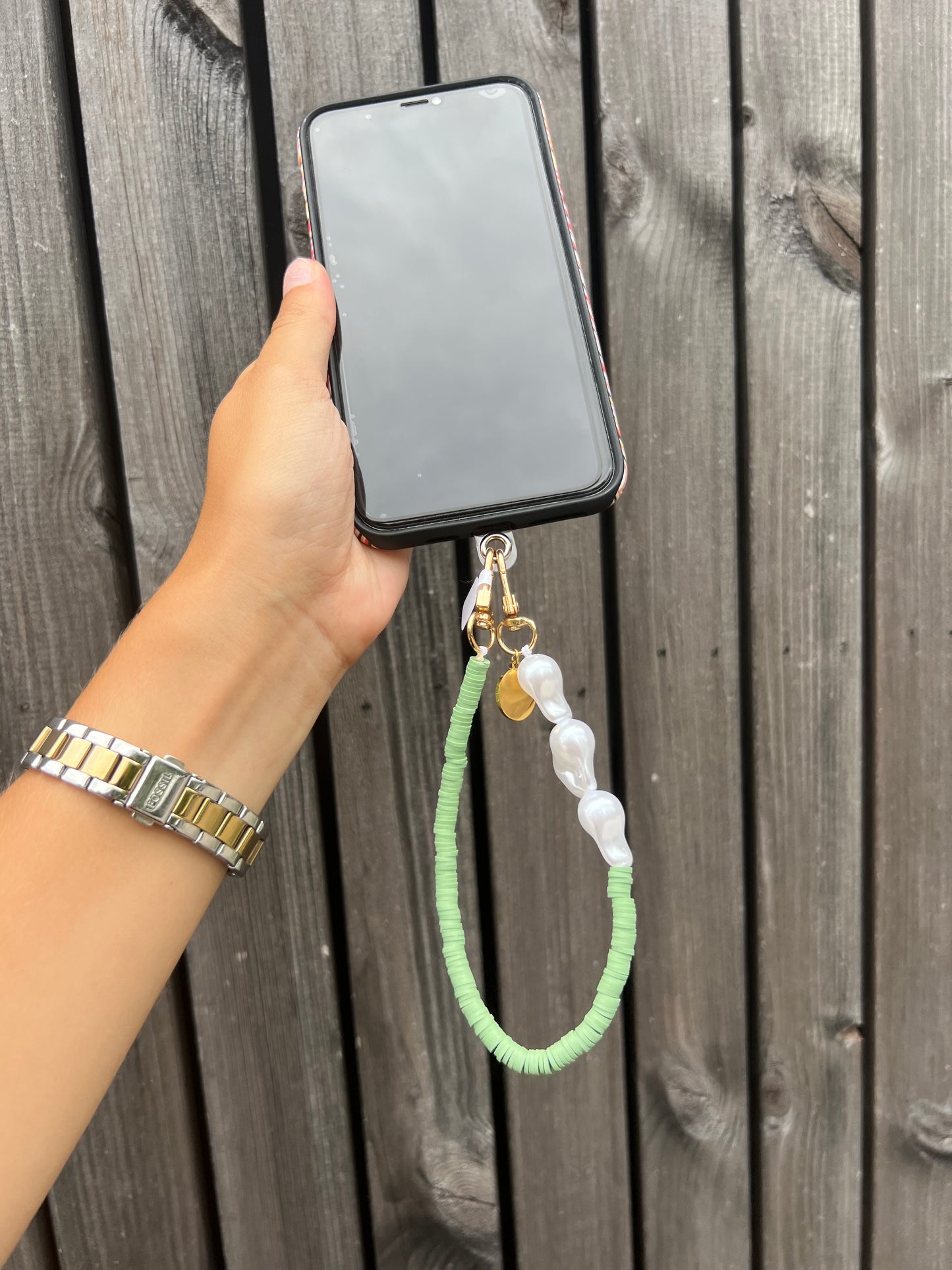 Phone cord small green