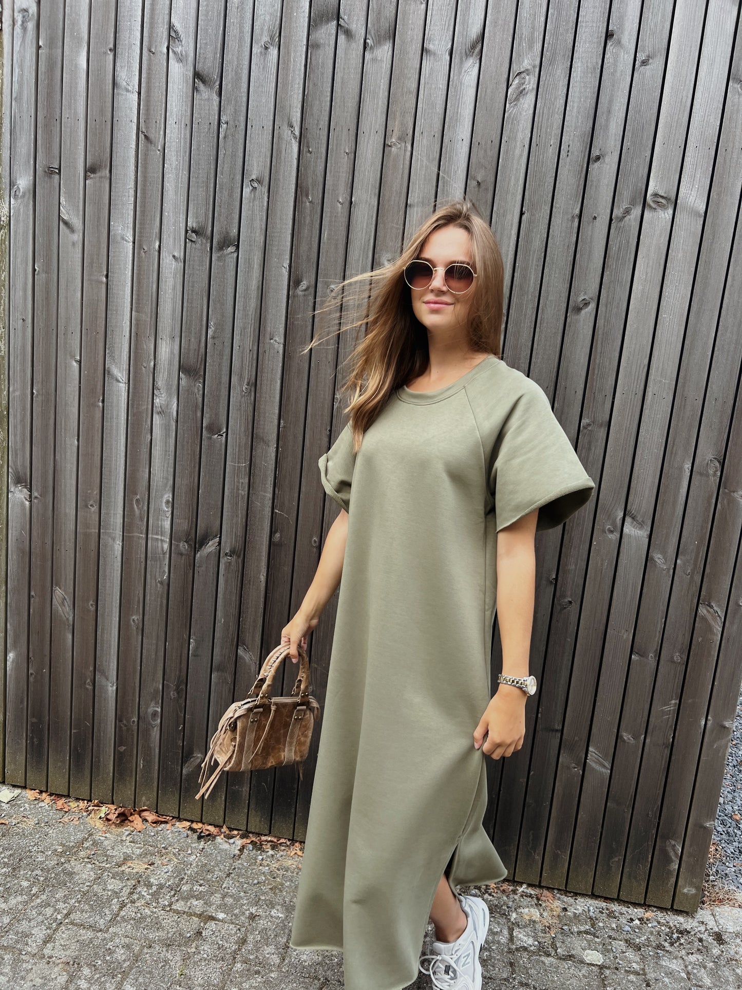 Amaryllis dress khaki