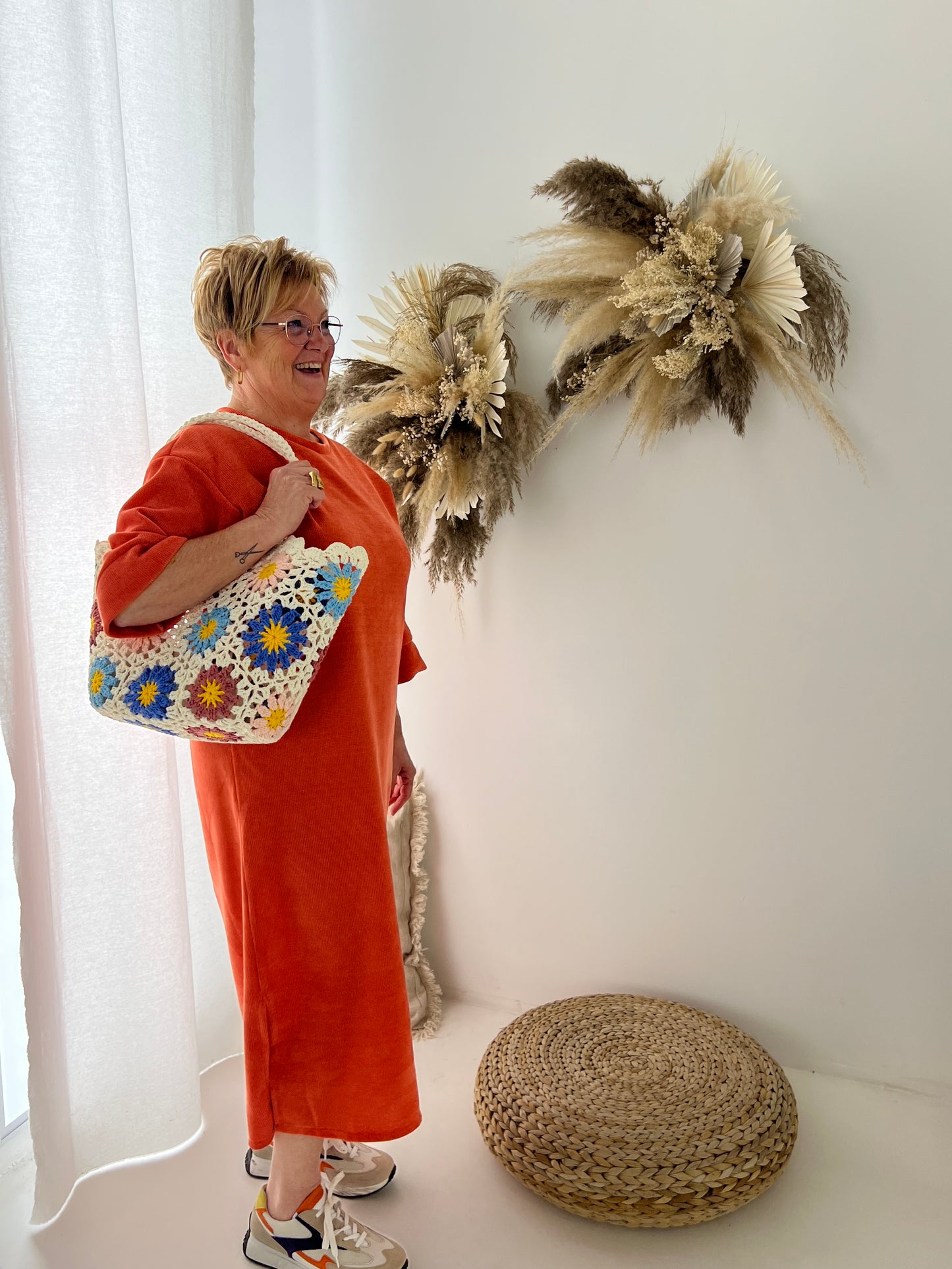 Paige dress oranje