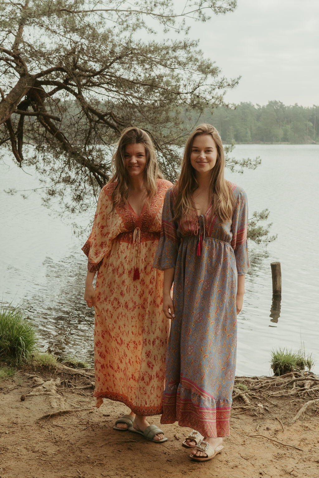 Elise jurk geel/oranje MINI PRIJSJE