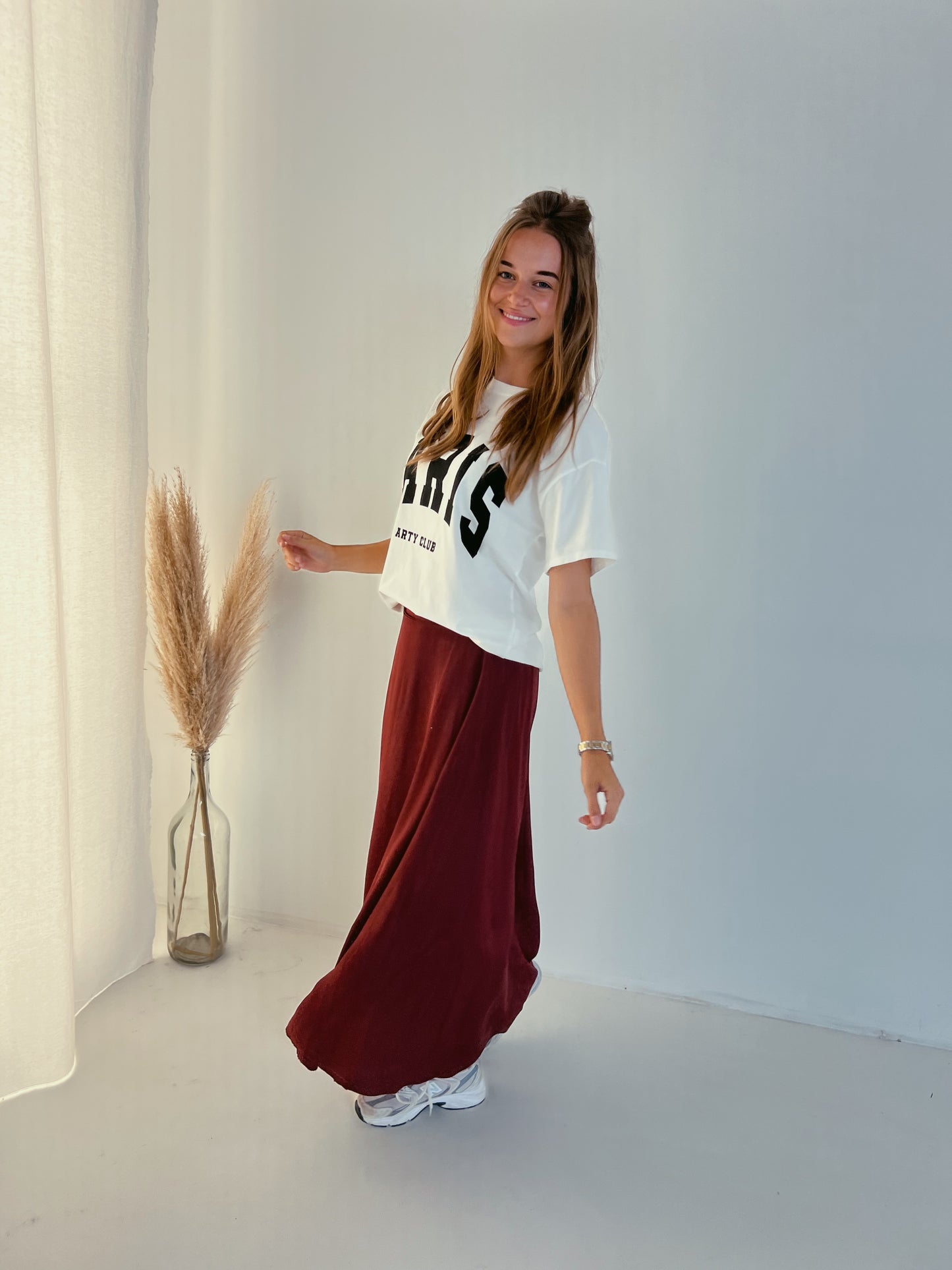 Saule maxi skirt bordeaux