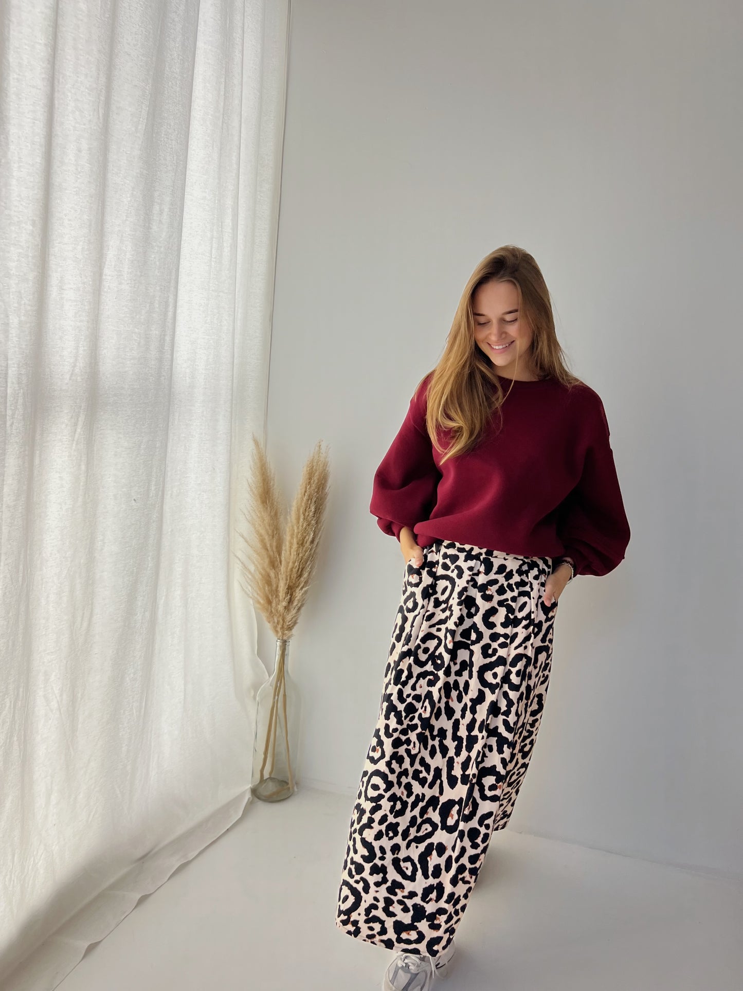 Enya leopard skirt