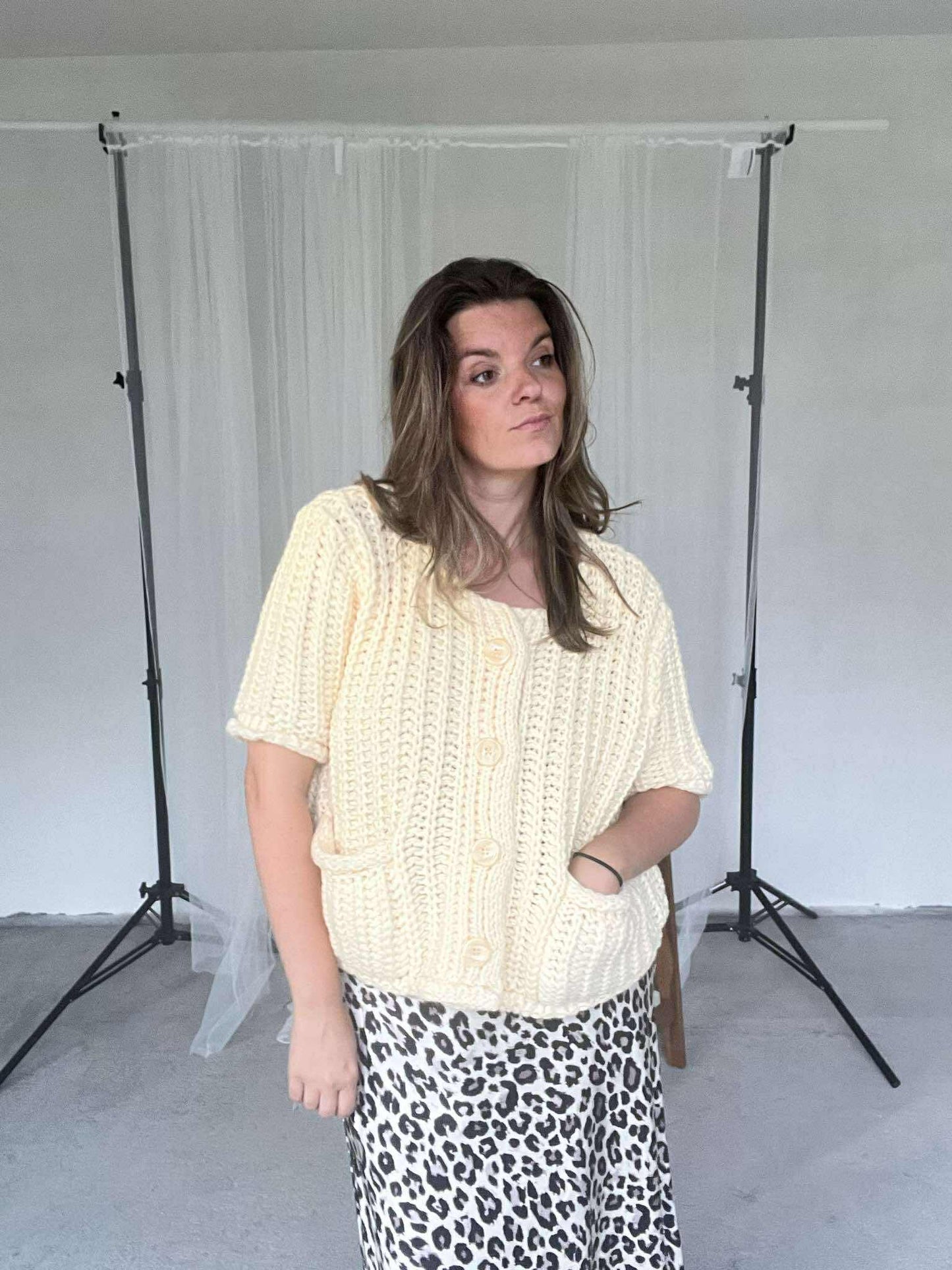 Polly vestje geel   Sundown Collection
