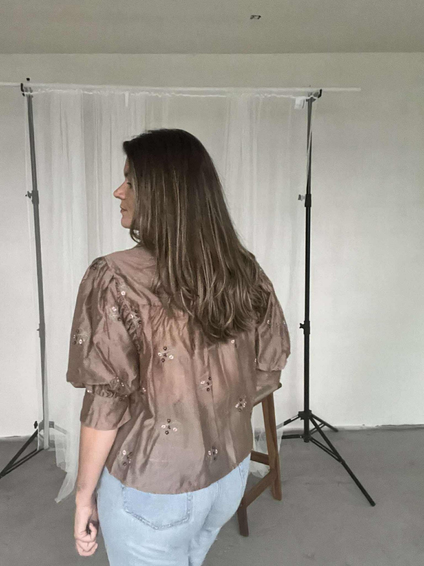 Vieve blousje camel  Sundown Collection