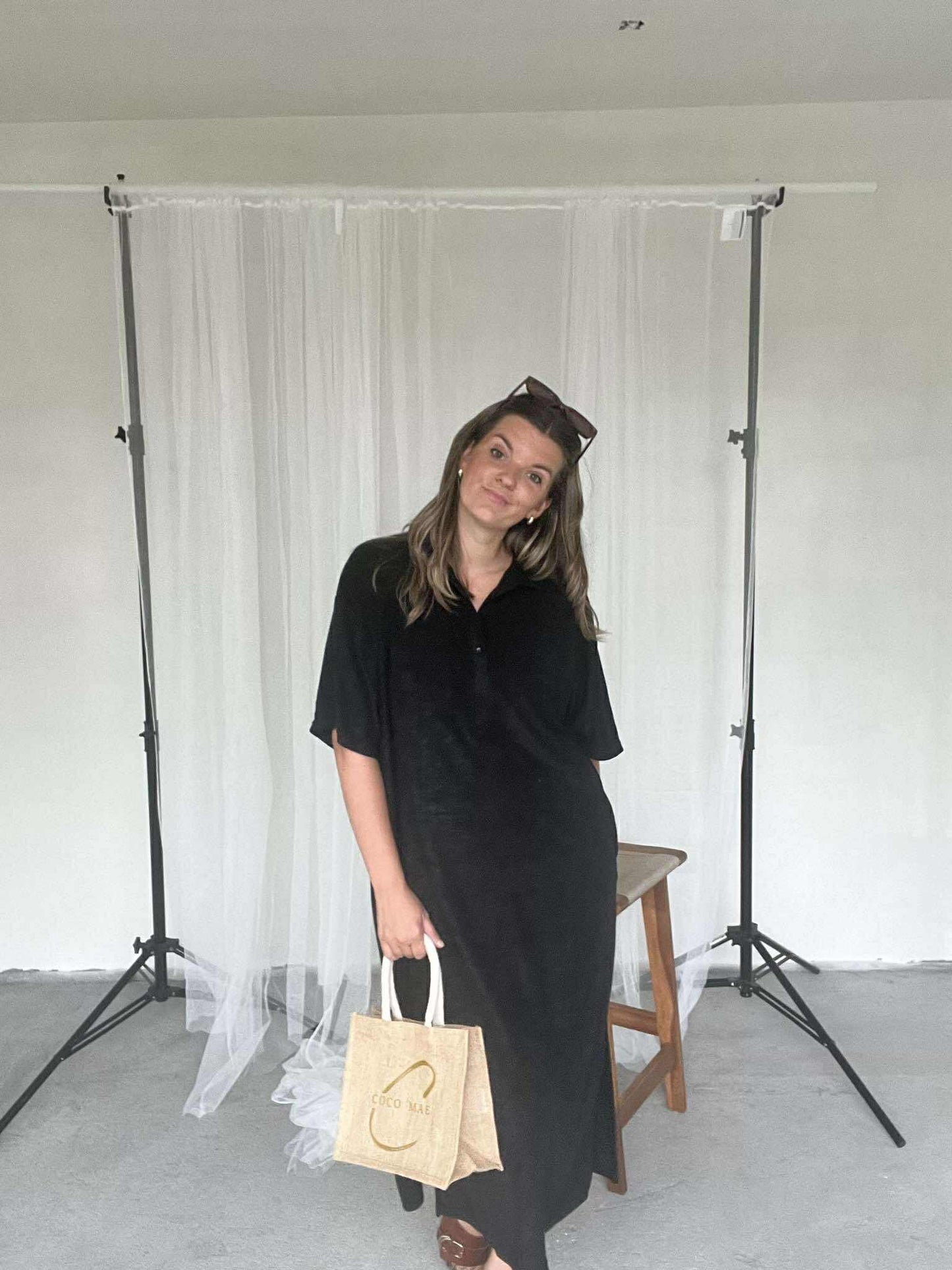 Line badstof jurk  Sundown Collection