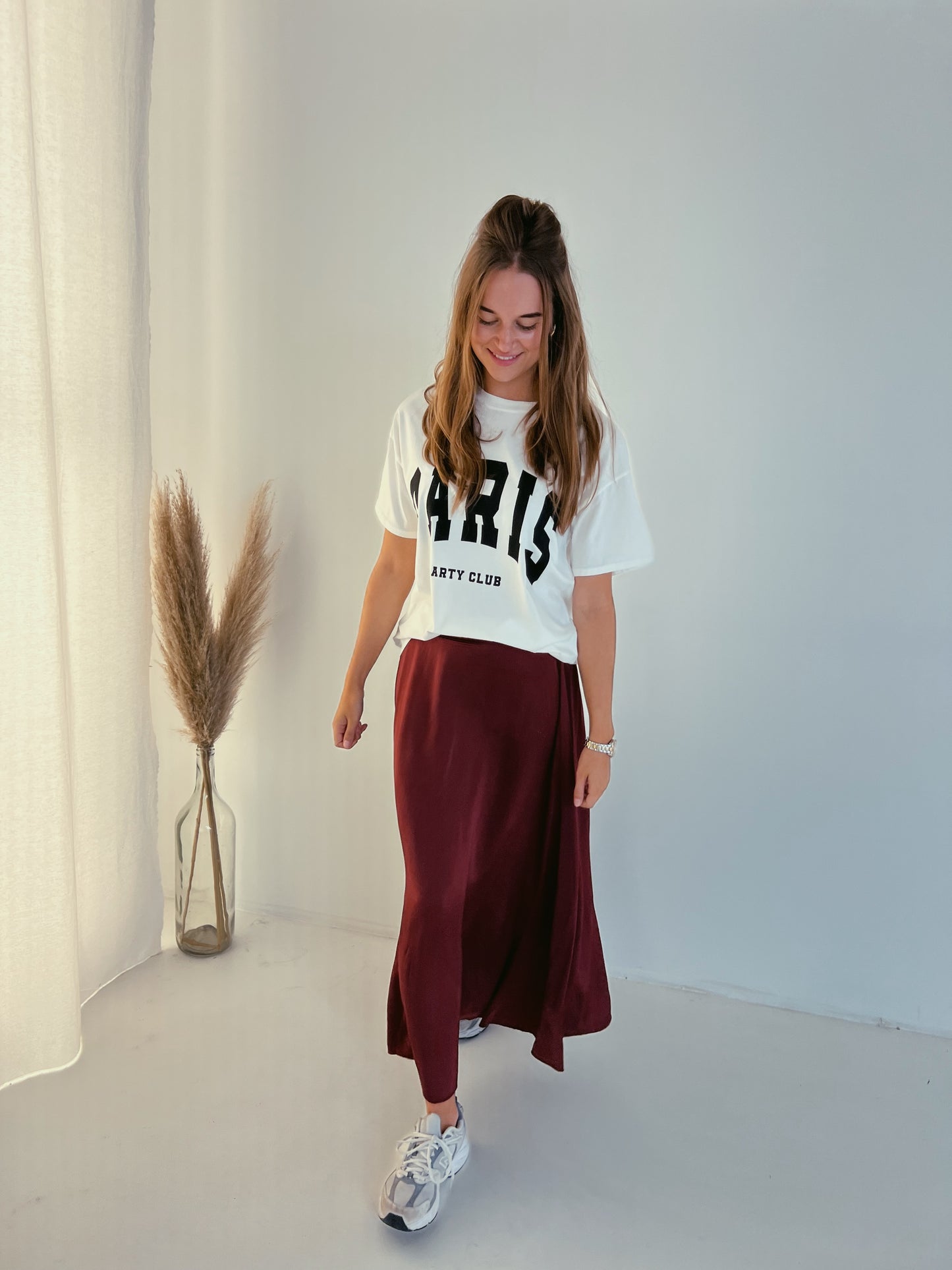 Saule maxi skirt bordeaux