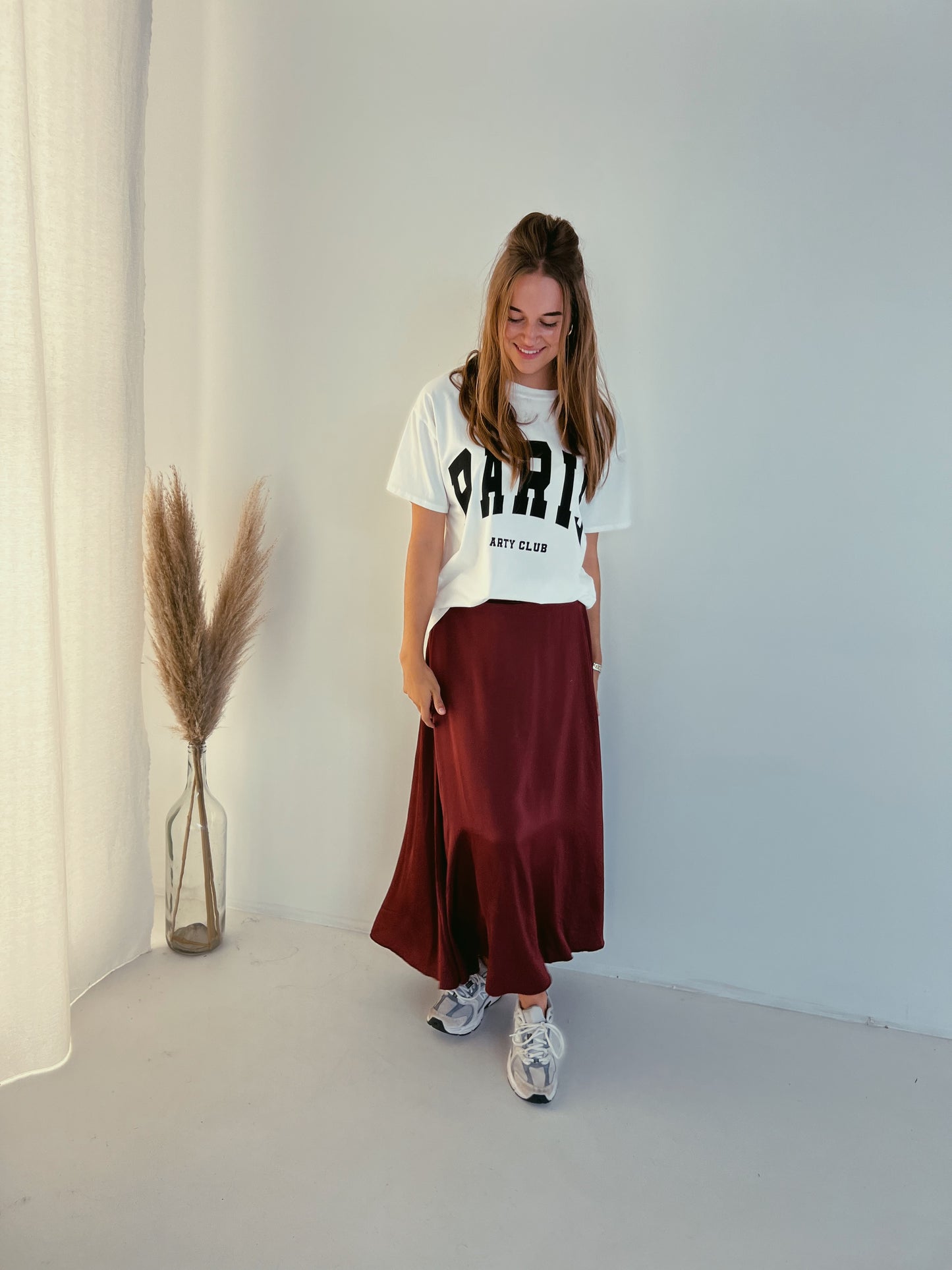 Saule maxi skirt bordeaux