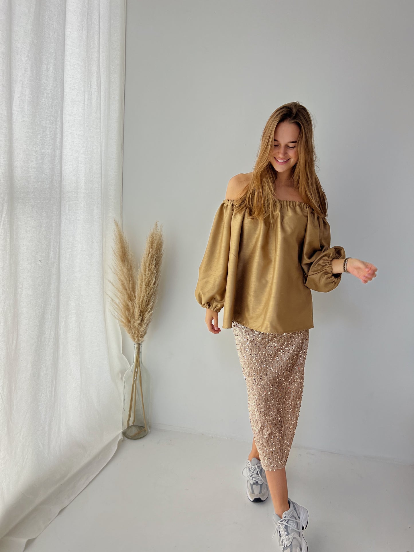 Blaire blouse camel