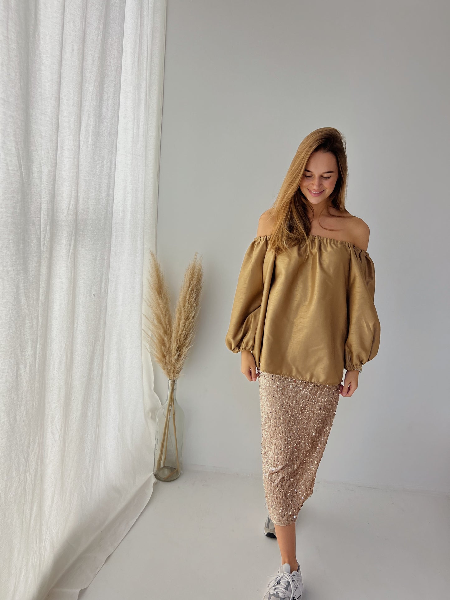 Blaire blouse camel