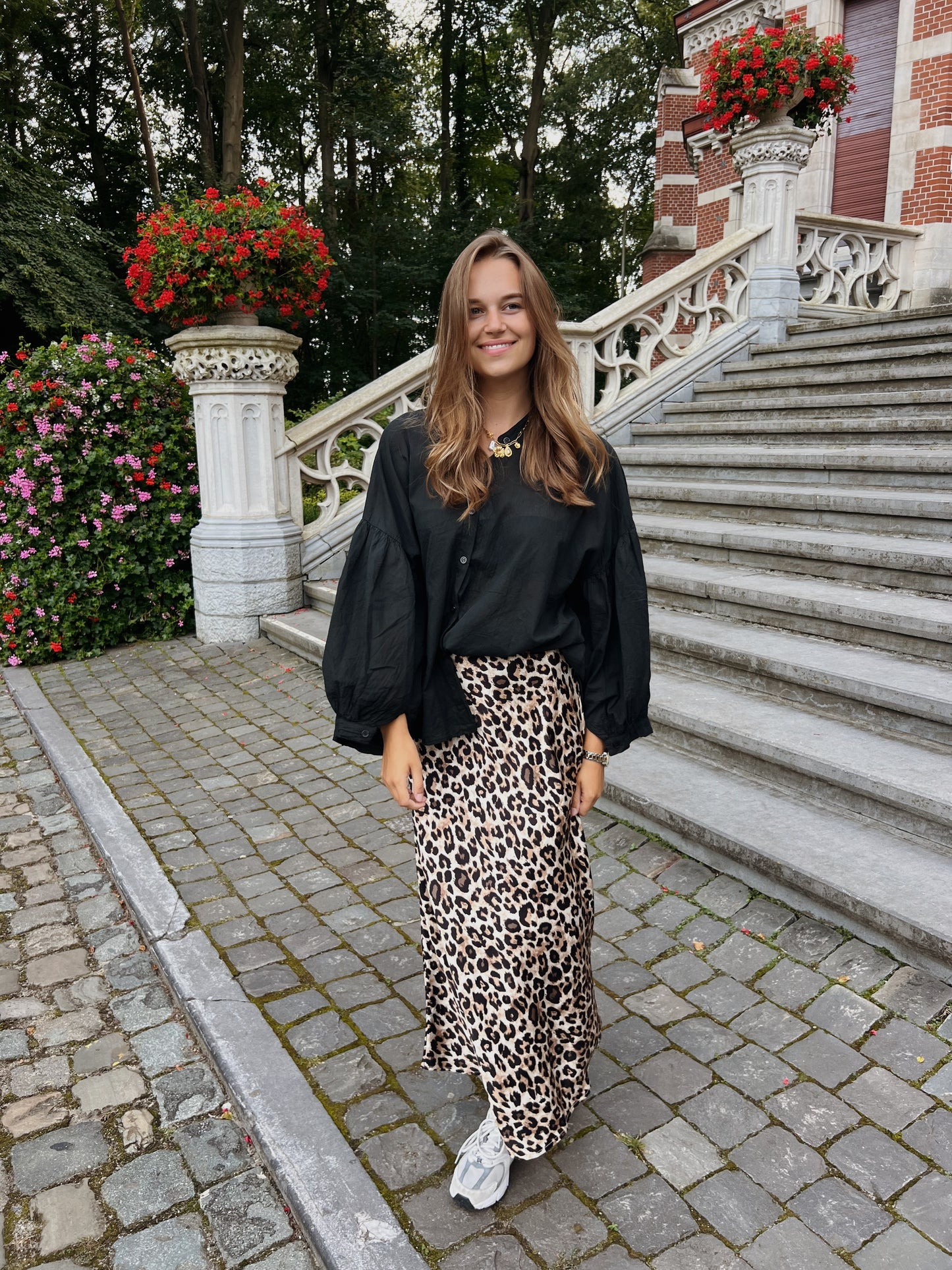 Milou leopard skirt