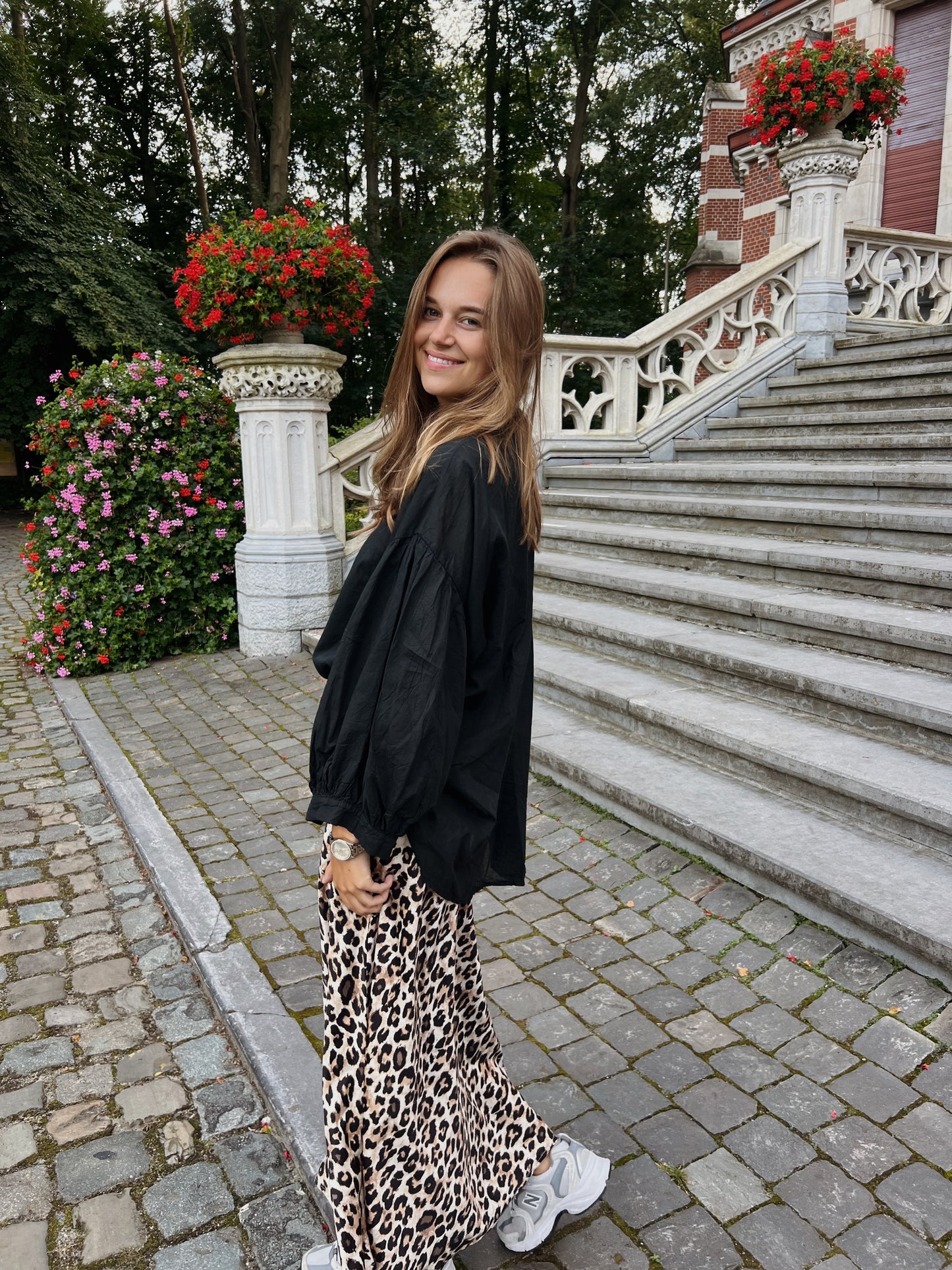 Milou leopard skirt