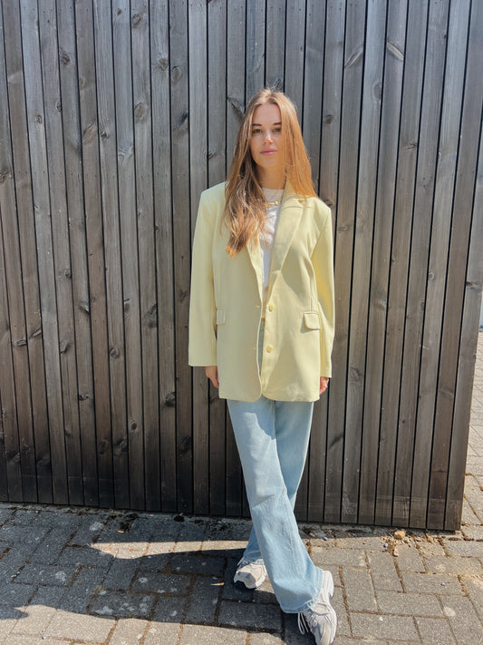 Georgia blazer geel