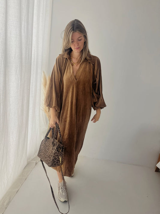 Vajén dress camel